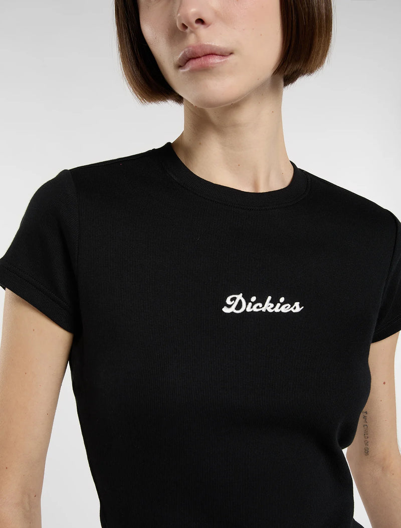 Load image into Gallery viewer, Dickies Women's Wellsville Medium Weight T-Shirt Black DK0A88JTBLK1
