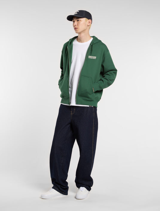 Dickies Men's Bolivar Full-Zip Hoodie Pine DK0A88L5PIN