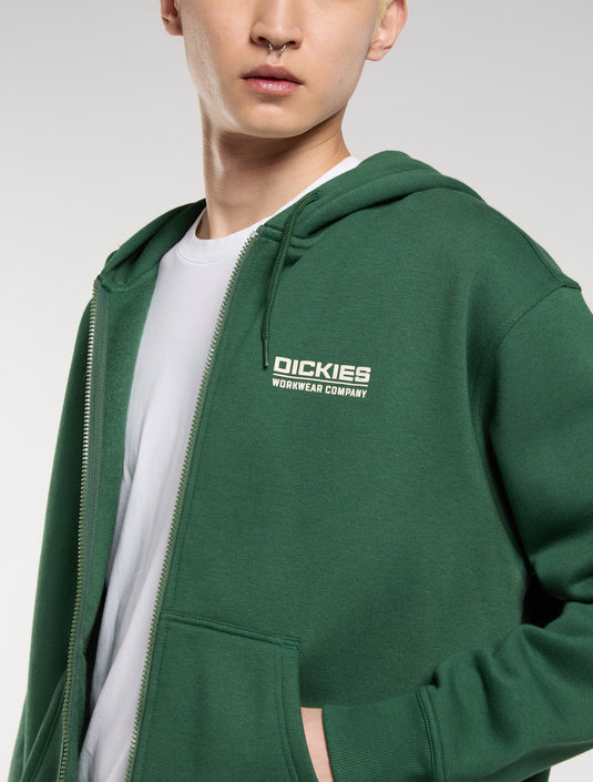 Dickies Men's Bolivar Full-Zip Hoodie Pine DK0A88L5PIN