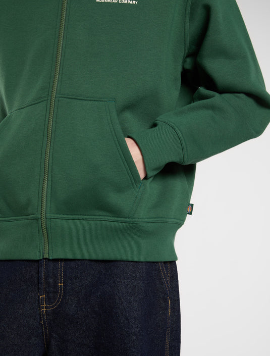 Dickies Men's Bolivar Full-Zip Hoodie Pine DK0A88L5PIN