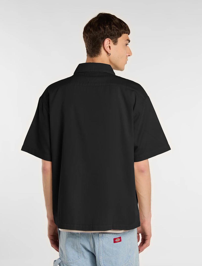 Load image into Gallery viewer, Dickies Men's Garment Dyed Work Short Sleeve Shirt Black DK0A88N9BLK
