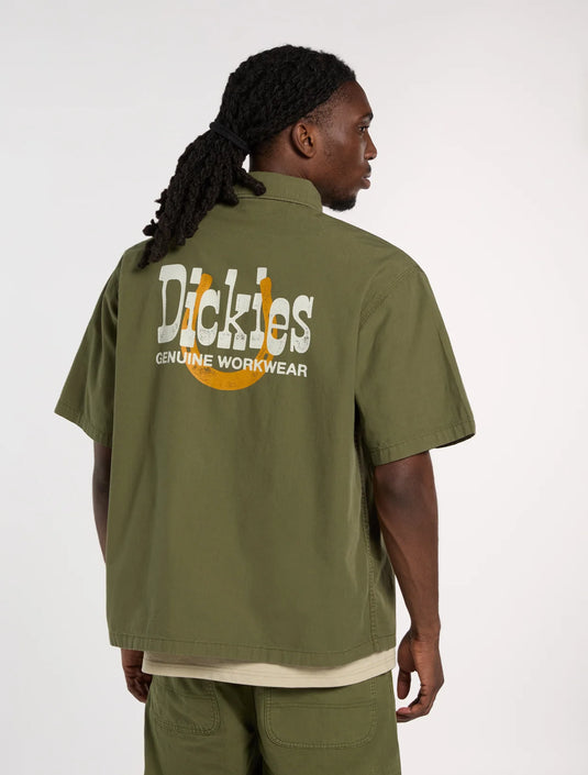 Dickies Men's Vernal Short Sleeve Shirt Cypress DK0A88O8K72