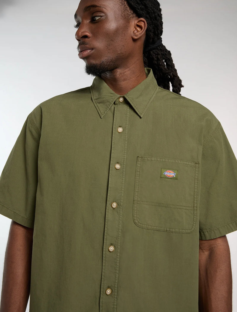 Load image into Gallery viewer, Dickies Men's Vernal Short Sleeve Shirt Cypress DK0A88O8K72
