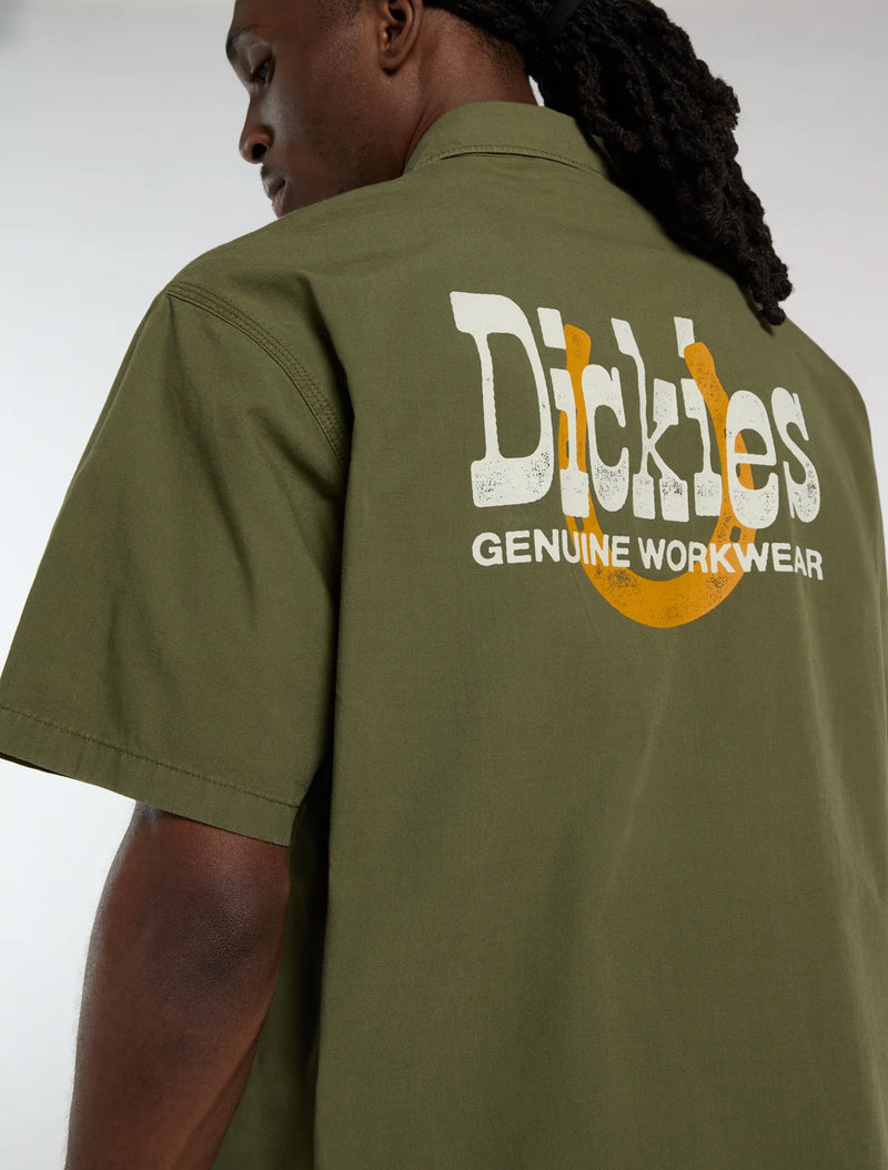 Load image into Gallery viewer, Dickies Men's Vernal Short Sleeve Shirt Cypress DK0A88O8K72
