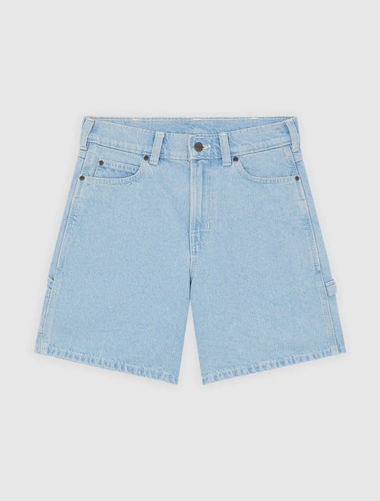 Dickies Women's 993 7-Inch Denim Carpenter Shorts Vintage Blue DK0A88PBC15