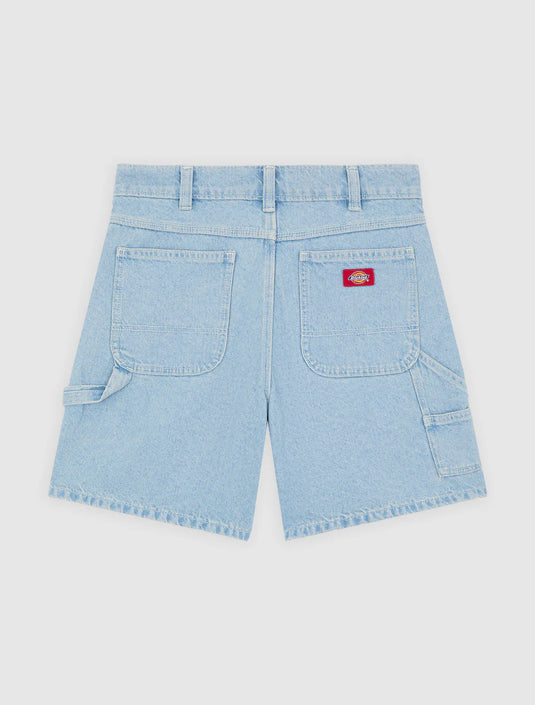 Dickies Women's 993 7-Inch Denim Carpenter Shorts Vintage Blue DK0A88PBC15