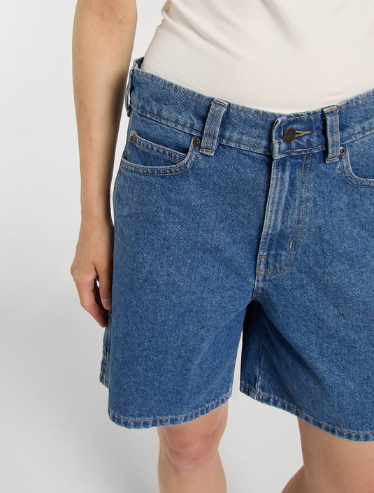 Dickies Women's 993 7-inch Denim Carpenter Shorts Classic Blue DK0A88PBCLB1