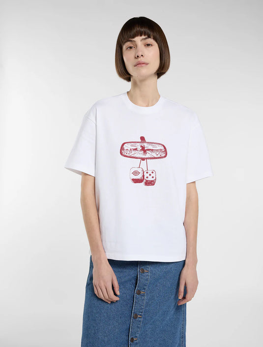 Dickies Women's Polk Medium Weight T-shirt White DK0A88PC0WH