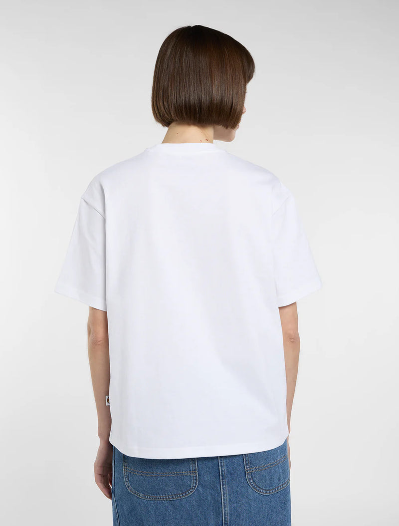 Load image into Gallery viewer, Dickies Women's Polk Medium Weight T-shirt White DK0A88PC0WH
