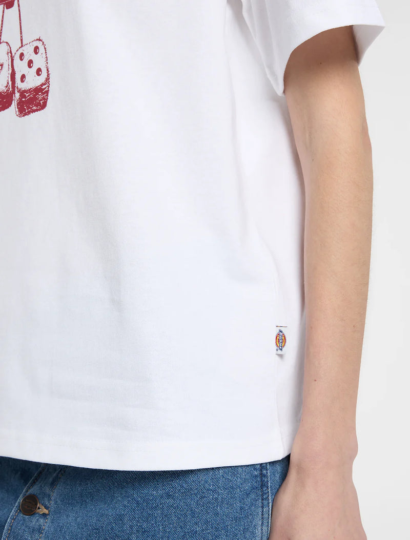 Load image into Gallery viewer, Dickies Women's Polk Medium Weight T-shirt White DK0A88PC0WH
