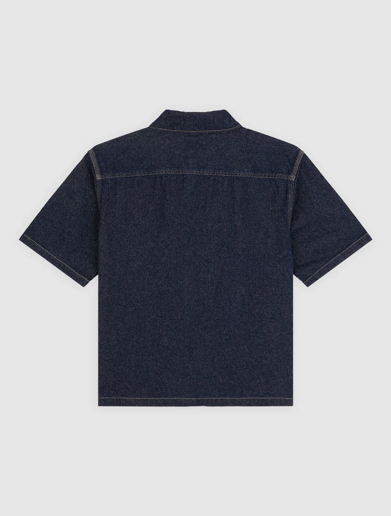 Load image into Gallery viewer, Dickies Men's Denim Short Sleeve Shirt Rinsed DK0A88PHRIN
