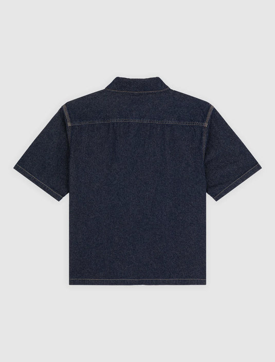 Dickies Men's Denim Short Sleeve Shirt Rinsed DK0A88PHRIN