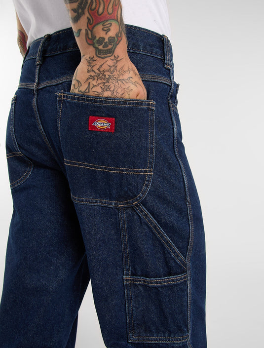 Dickies Men's 993 Regular Tapered Carpenter Jeans Dark Indigo DK0A88PL0DD1