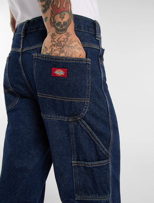 Dickies Men's 993 Regular Tapered Carpenter Jeans Dark Indigo DK0A88PL0DD