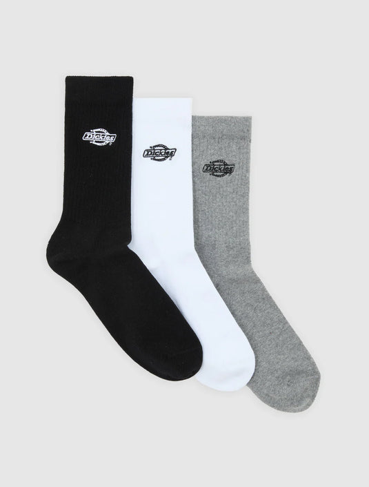 Dickies Unisex Summerdale Socks (3 Pack) White DK0A88QJWHX