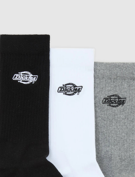 Dickies Unisex Summerdale Socks (3 Pack) White DK0A88QJWHX