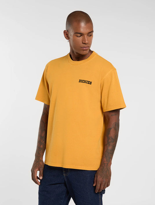 Dickies Men's Darrtown Midweight T-shirt Sunflower DK0A88QQSOR