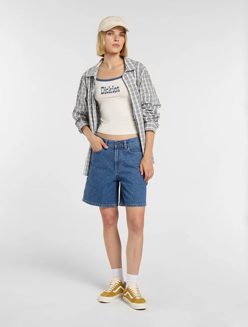 Load image into Gallery viewer, Dickies Women's Vernal Top Egret DK0A88QWC481
