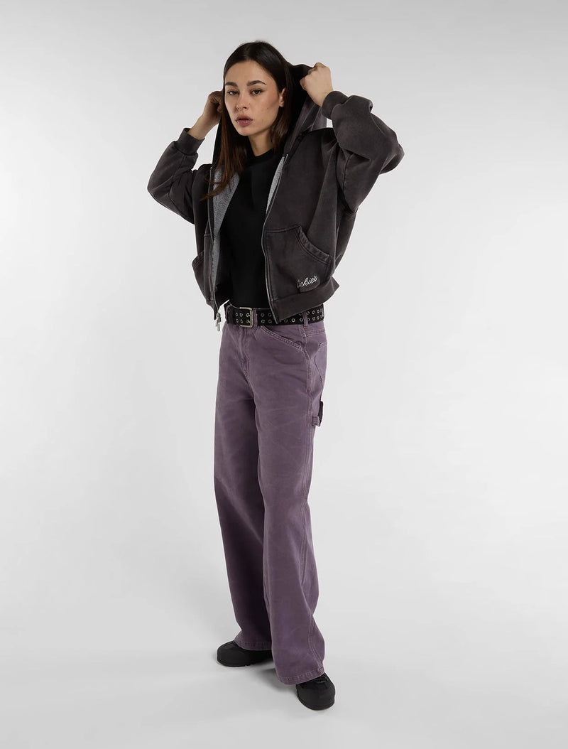 Load image into Gallery viewer, Wmen's Dickies Baker Zip Pullover Hoodie Black DK0A89DIBLK1
