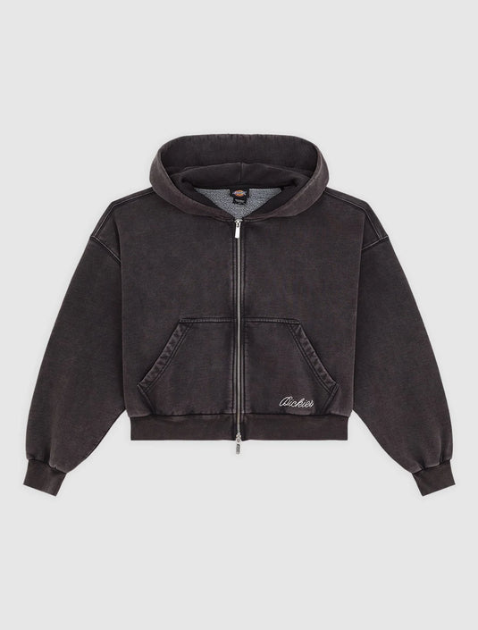 Wmen's Dickies Baker Zip Pullover Hoodie Black DK0A89DIBLK1