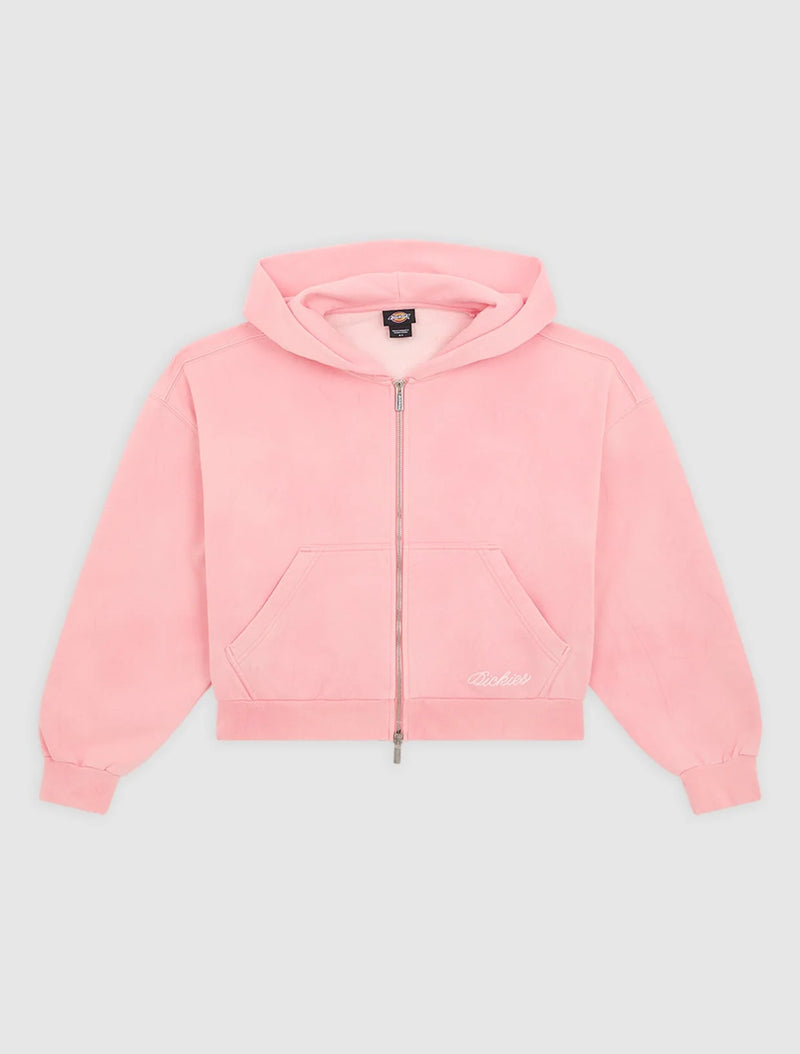 Load image into Gallery viewer, Women's Dickies Baker Zip Pullover Hoodie Peach Blossom DK0A89DIL871
