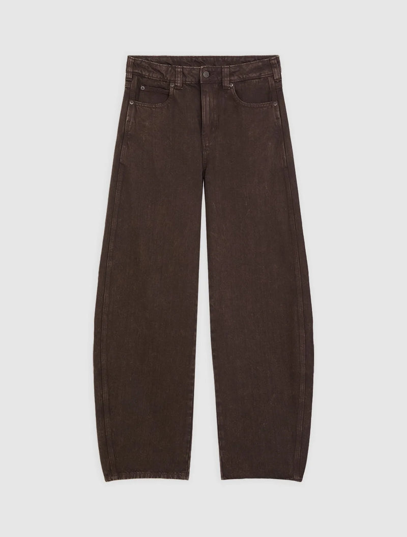 Load image into Gallery viewer, Dickies Women's Maricopa Low Waist Barrel Jeans Dark Brown DK0A8C2IDBX1
