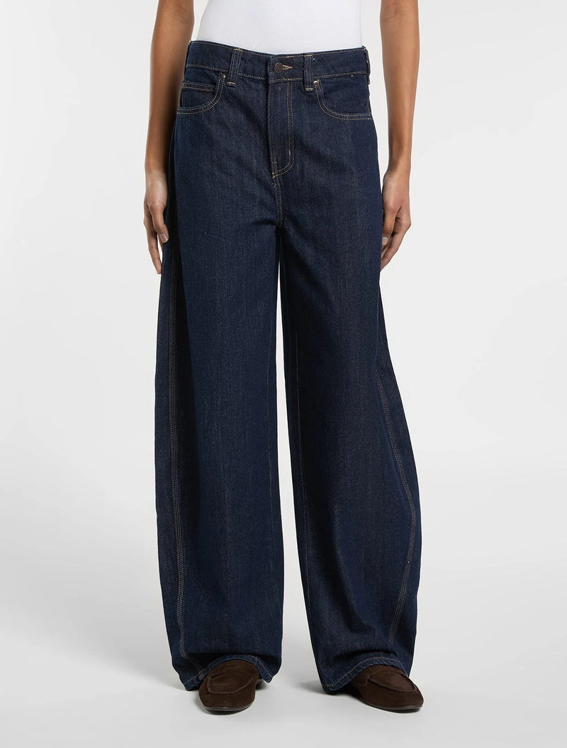 Load image into Gallery viewer, Dickies Women's Maricopa Low Waist Barrel Jeans Rinsed DK0A8C2IRIN1
