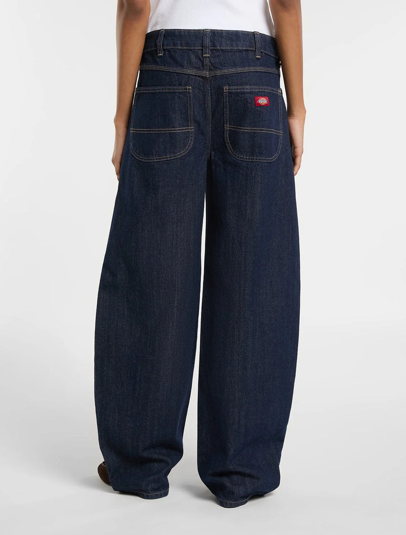 Load image into Gallery viewer, Dickies Women's Maricopa Low Waist Barrel Jeans Rinsed DK0A8C2IRIN1
