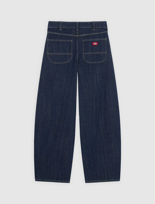 Dickies Women's Maricopa Low Waist Barrel Jeans Rinsed DK0A8C2IRIN1
