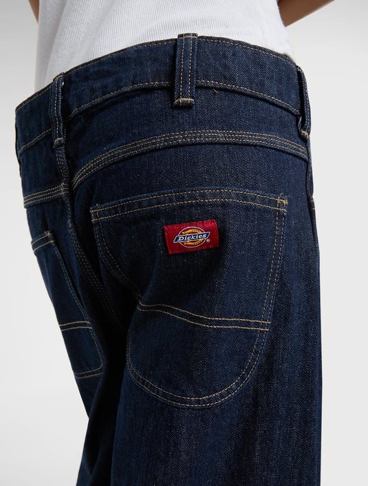 Dickies Women's Maricopa Low Waist Barrel Jeans Rinsed DK0A8C2IRIN1