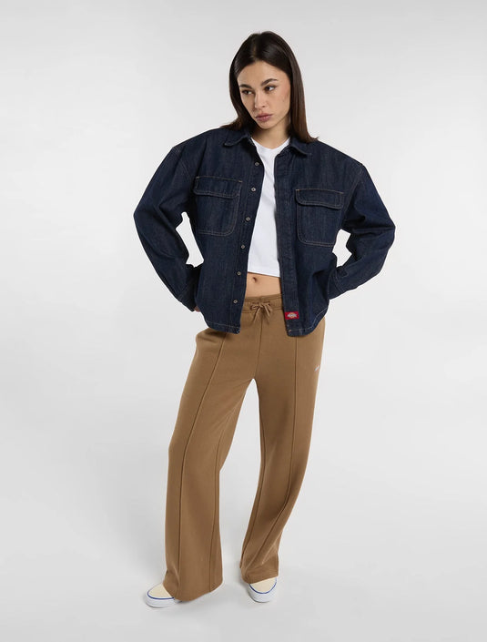 Dickies Women's Mechanic Denim Shirt Rinsed DK0A8CJCRIN