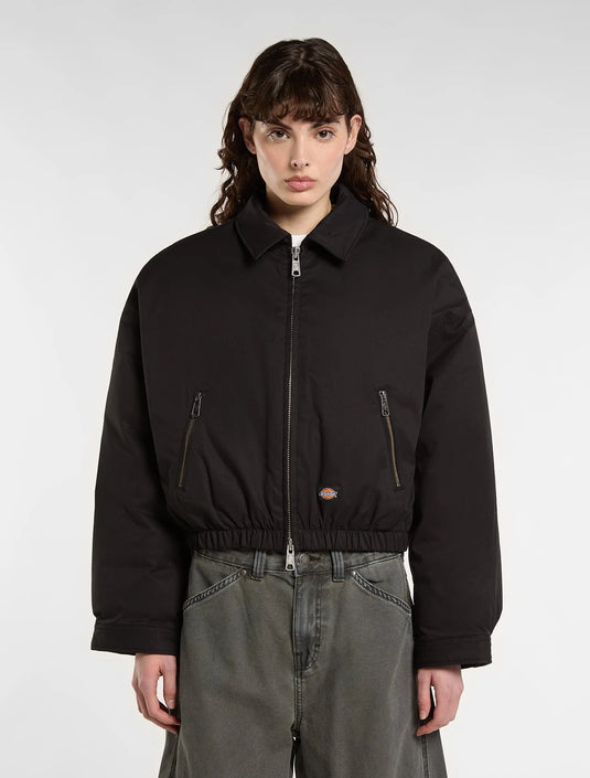 Dickies Women's Eisenhower Puffer Jacket Black DK0A8D73BLK1