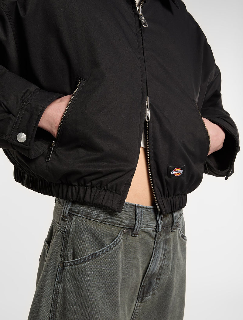 Load image into Gallery viewer, Dickies Women's Eisenhower Puffer Jacket Black DK0A8D73BLK1
