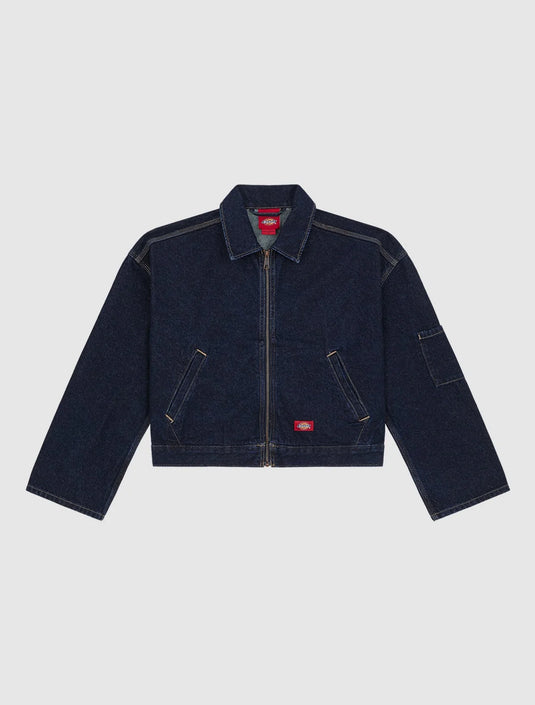 Dickies Women's Edgewood Unlined Denim Jacket Rinsed DK0A8D9IRIN1