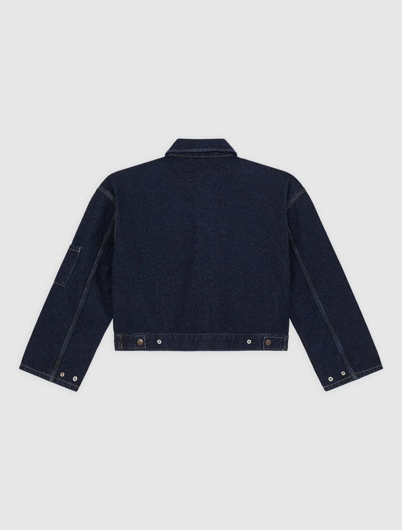 Load image into Gallery viewer, Dickies Women's Edgewood Unlined Denim Jacket Rinsed DK0A8D9IRIN1
