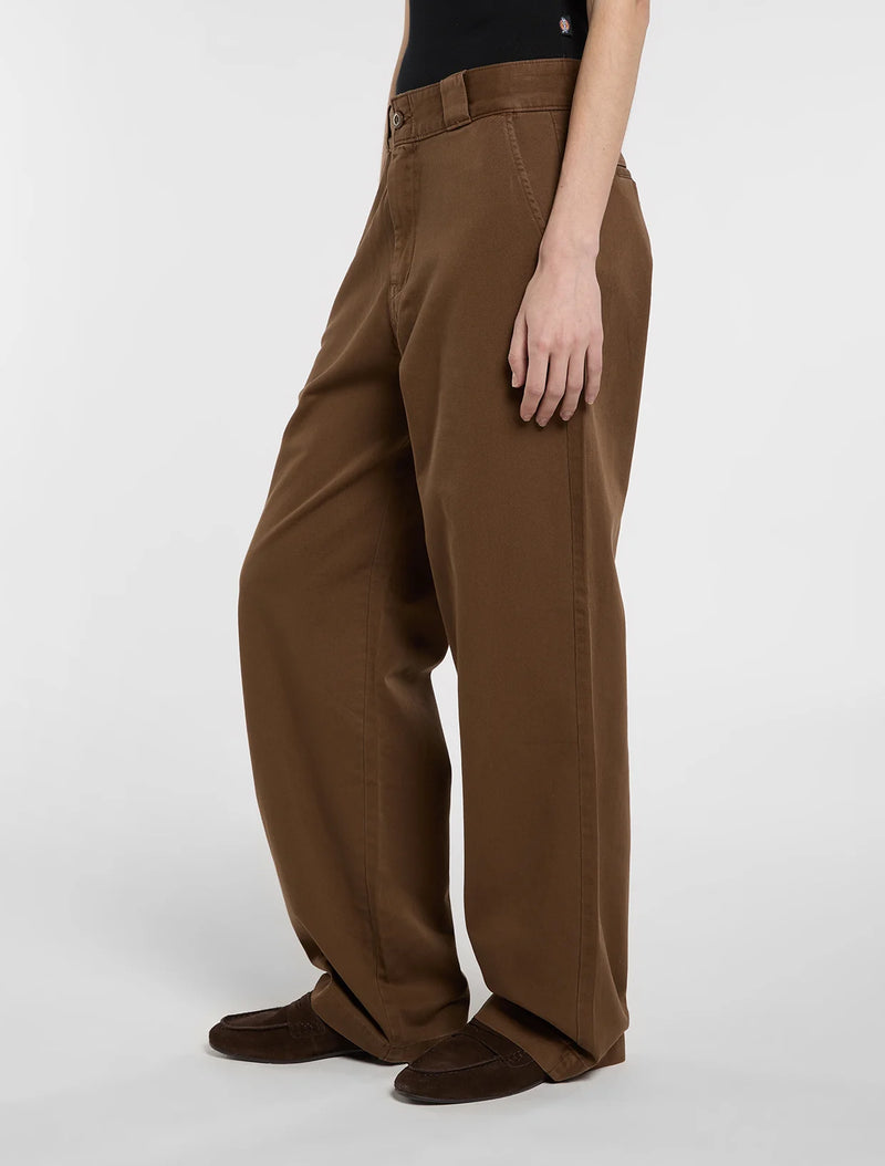 Load image into Gallery viewer, Dickies Women's Garment Dyed Loose Pants Timber Brown DK0A8DLH0TB1
