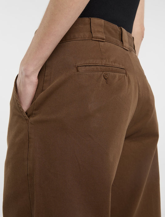 Dickies Women's Garment Dyed Loose Pants Timber Brown DK0A8DLH0TB1