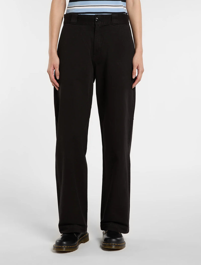 Load image into Gallery viewer, Dickies Women's Garment Dyed Loose Pants Black DK0A8DLHBLK
