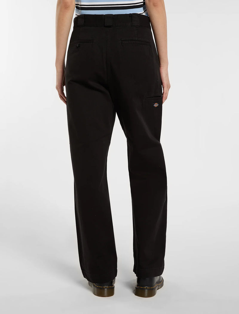 Load image into Gallery viewer, Dickies Women's Garment Dyed Loose Pants Black DK0A8DLHBLK
