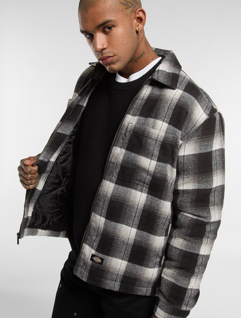 Load image into Gallery viewer, Dickies Men's Florence oversized shacket Jacket Black DK0A8DTDBLK
