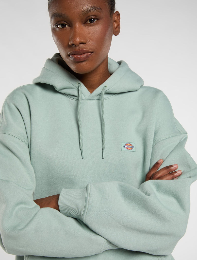 Load image into Gallery viewer, Dickies Women's Oakport Pullover Hoodie Jadeite DK0A8E35B87
