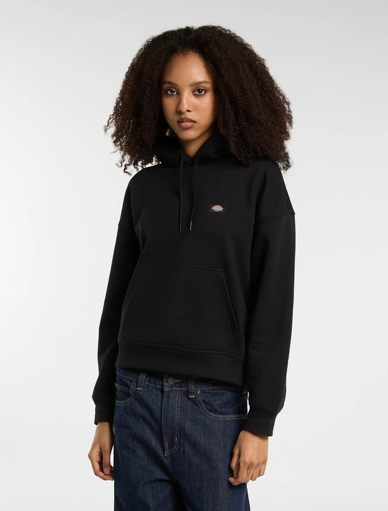 Load image into Gallery viewer, Dickies Women's Oakport Pullover Hoodie Black DK0A8E35BLK
