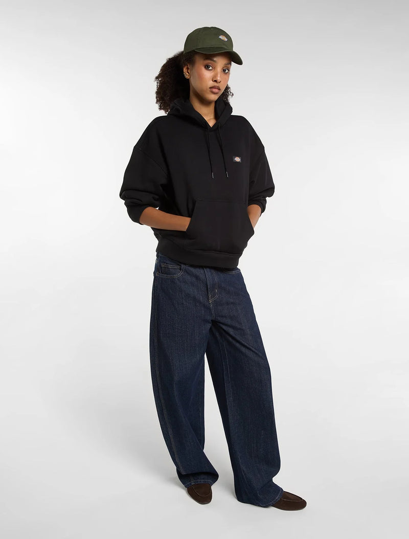Load image into Gallery viewer, Dickies Women's Oakport Pullover Hoodie Black DK0A8E35BLK
