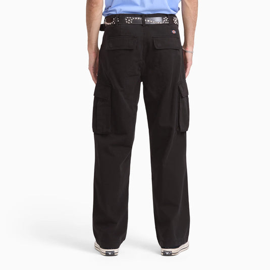 Dickies Men's 247 Loose Straight Garment Dyed Cargo Pants Black DK0A8E3PBLK