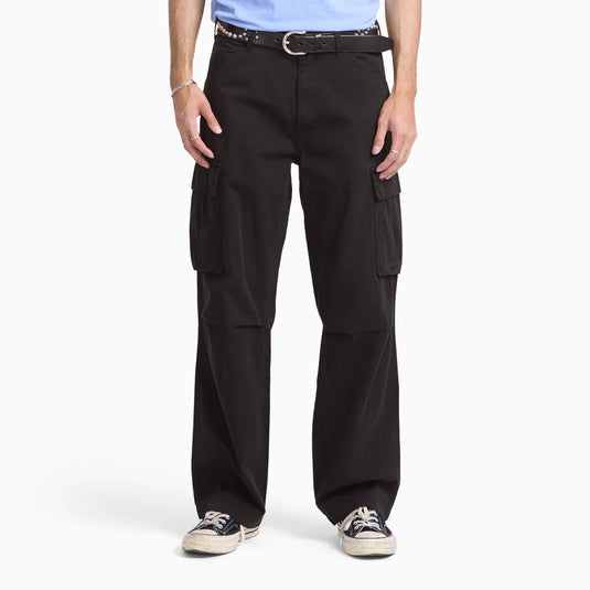 Dickies Men's 247 Loose Straight Garment Dyed Cargo Pants Black DK0A8E3PBLK