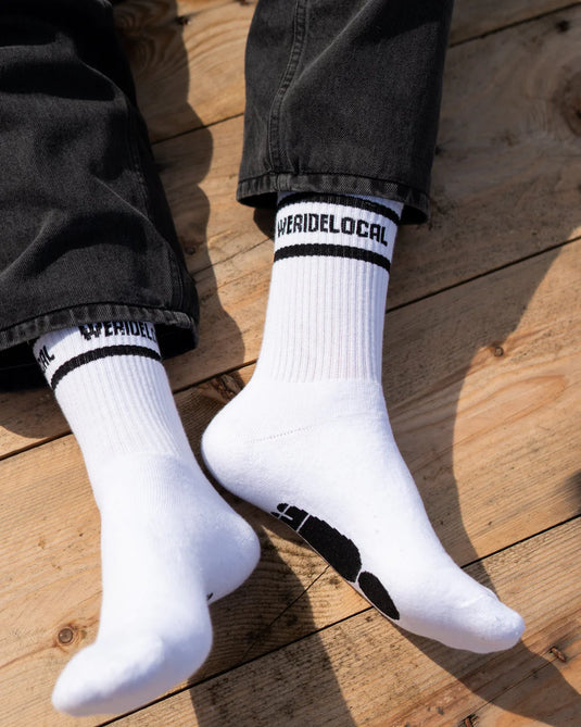 We Ride Local Unisex Division Socks White SDW_SS26