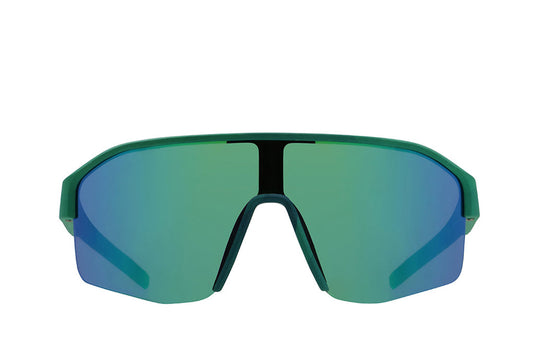 Red Bull Unisex Spect Dundee Sunglasses Green with Purple-Green Mirror DUNDEE-011