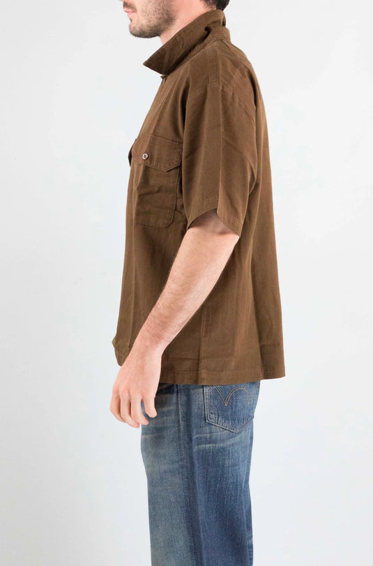 Dickies Men's 247 Gd Work Short Sleeve Shirt Timber Brown DK0A88N90TB