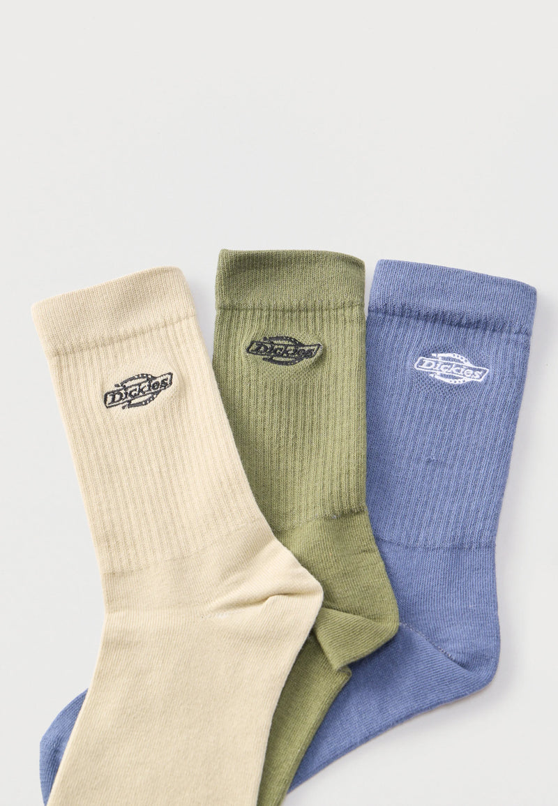 Load image into Gallery viewer, Dickies Unisex Summerdale Socks (3 Pack) Cypress DK0A88QJK72

