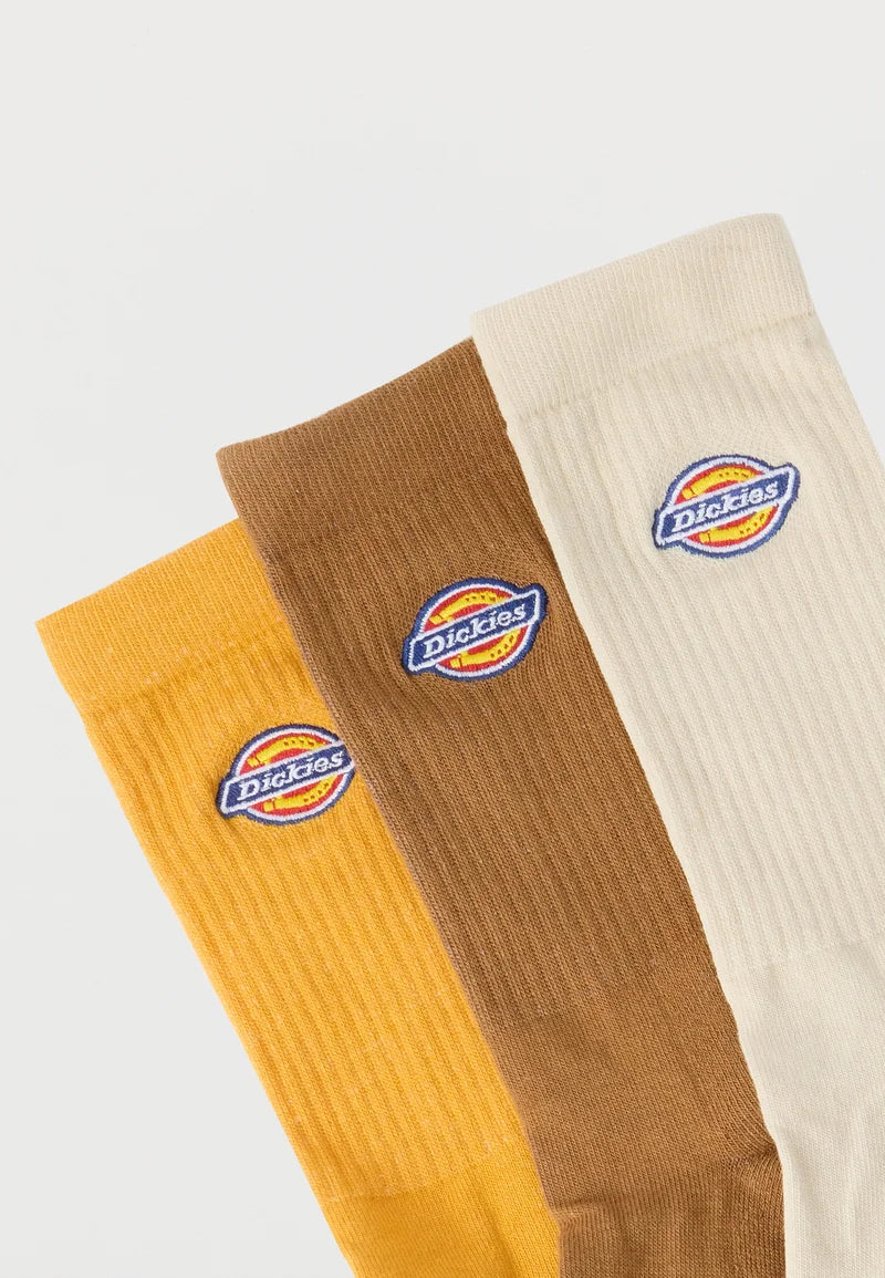 Load image into Gallery viewer, Dickies Unisex Valley Grove Socks (3 Pack) Stone DK0A4X820ST
